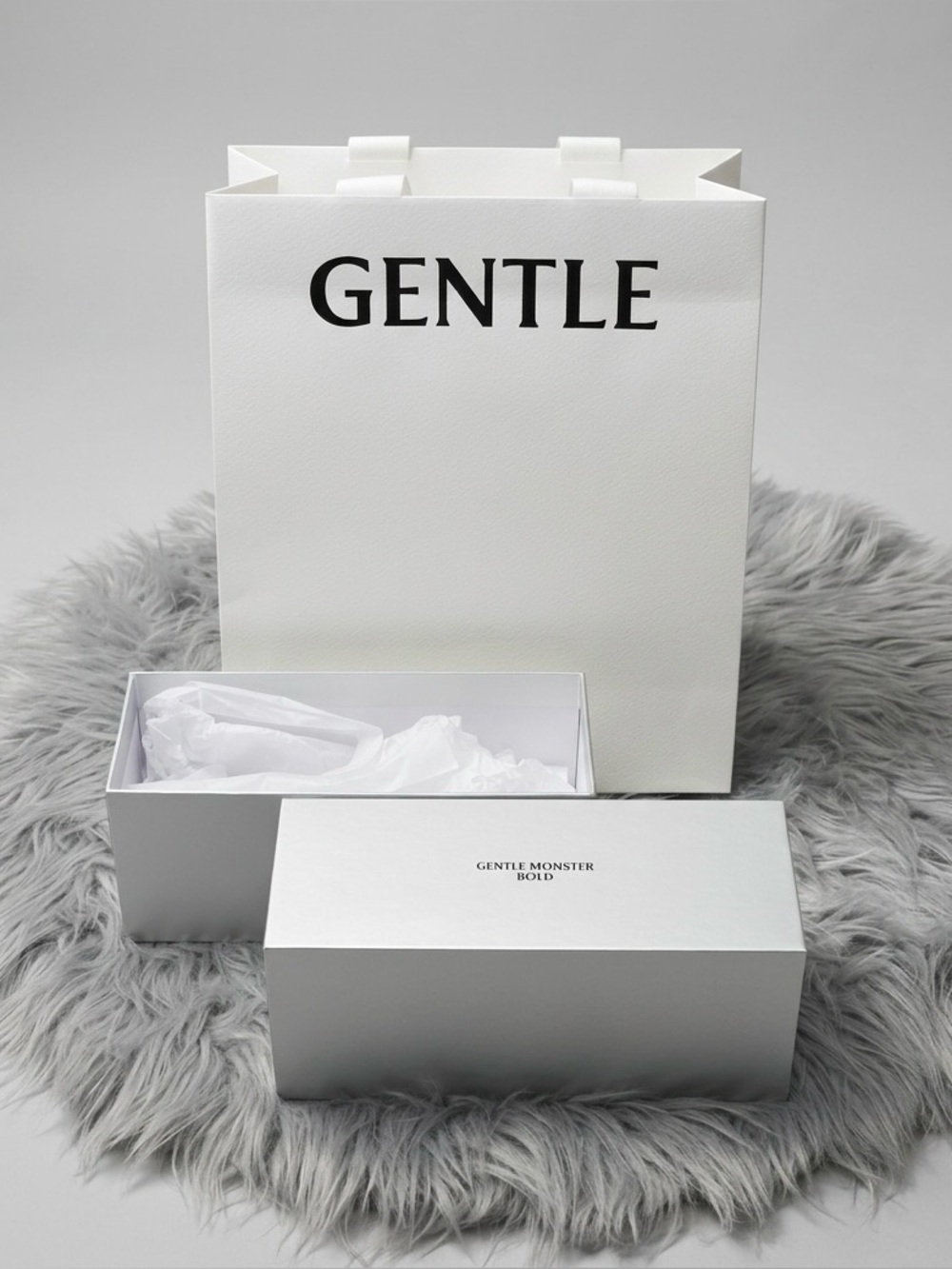 Gentle Monster Empty Shopping Bag And Sunglasses Empty Box